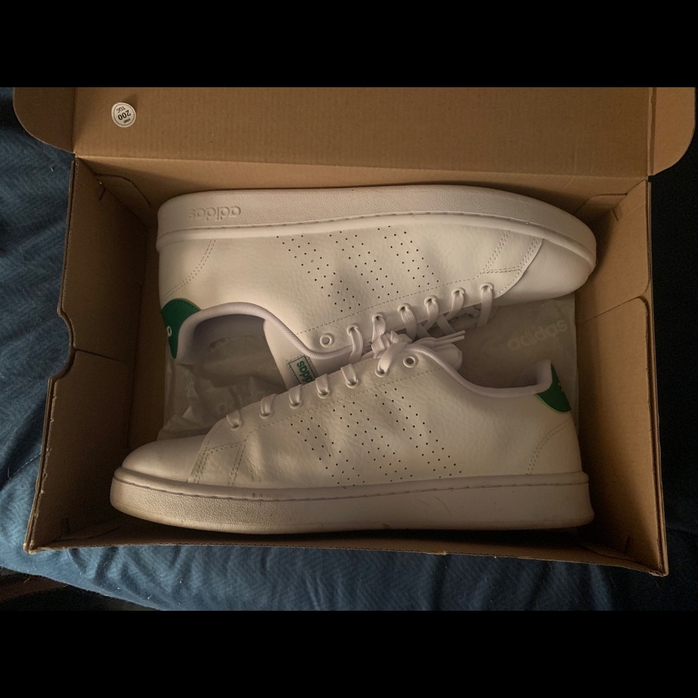 Adidas white shoes